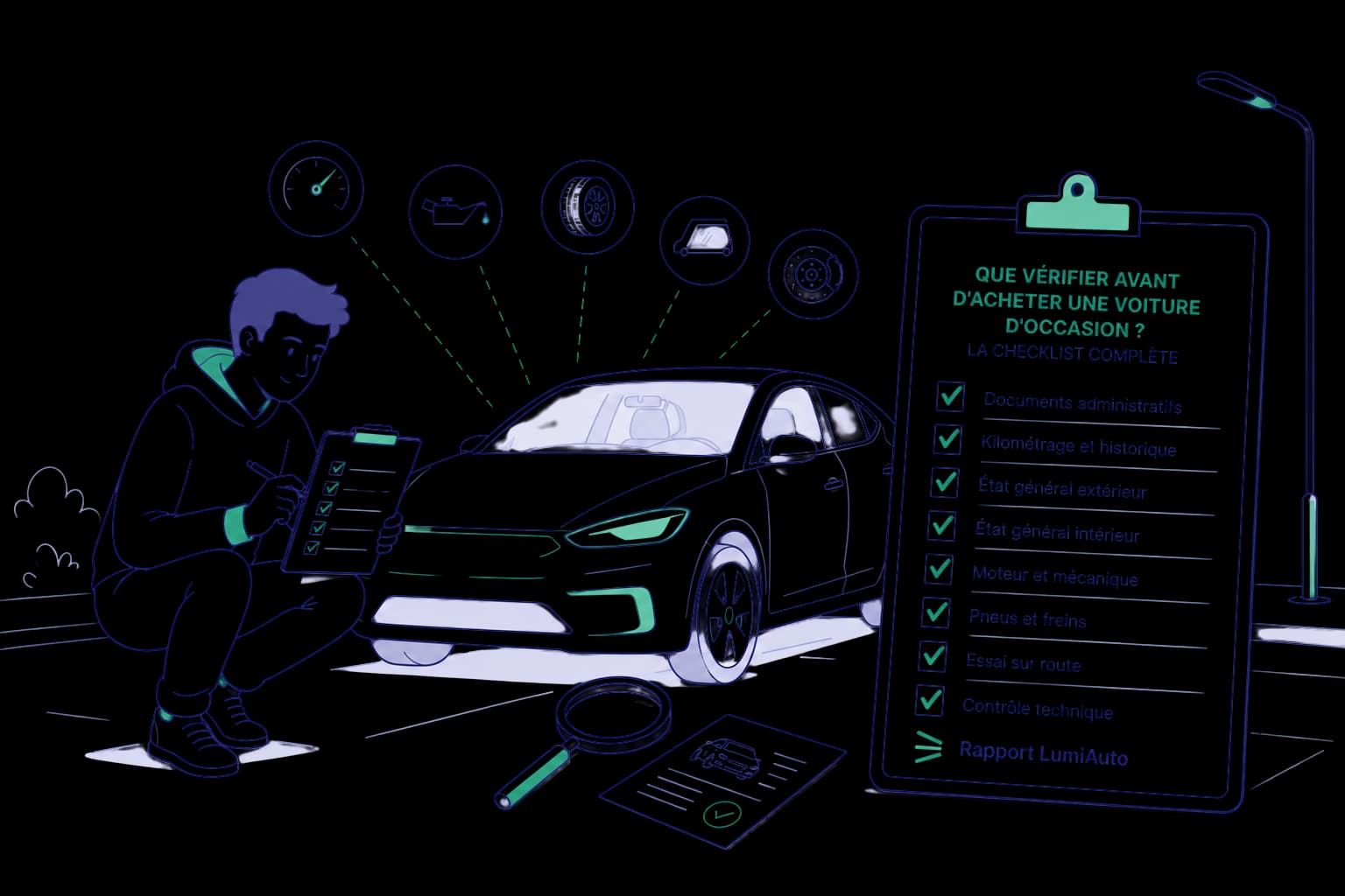 Que vérifier avant d'acheter une voiture d'occasion ? La checklist complète